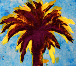 PETER ALEXANDER - Benton Way, monoprin, palm tree