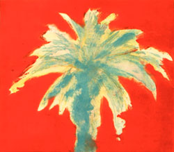 PETER ALEXANDER - Occidental, monoprint, palm tree