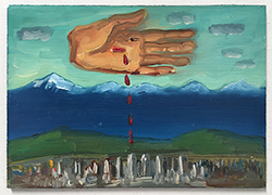 CARLOS ALMARAZ - Stigmata of the City, 1987, pastel