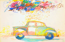 CARLOS ALMARAZ - Cruising, 1971, pastel