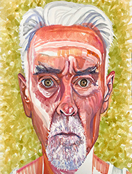 DON BACHARDY - Self-Portrait, 2014-2018, portrait, acrylic, artist, Los Angeles