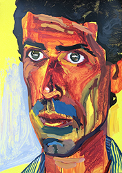 DON BACHARDY - Peter Alexander, 1981, portrait, acrylic, artist, Los Angeles