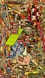 LOU BEACH - Riot Rumphaus (Made in America by Men in the Know), collage, satire, narrative