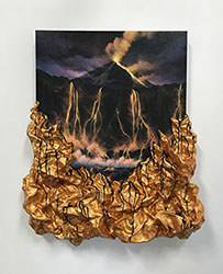 KELLY BERG - Edge of the World, landscape, painting, sculpture, lightening