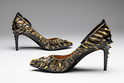 KELLY BERG - Gold Rush Shoes, heels, landscape, painting, sculpture, volcano, cave