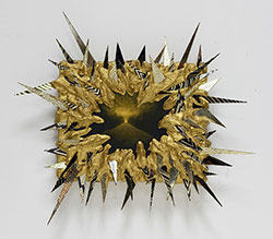 KELLY BERG - Golden Plume, landscape, painting, sculpture, earthquake