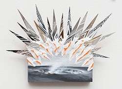 KELLY BERG - Kilauea, landscape, painting, sculpture, pyramid