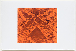 KELLY BERG - Power Within, monoprint, landscape, painting, sculpture, volcano