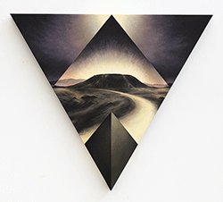 KELLY BERG - Pyramids of Amboy Crater, landscape, painting, sculpture, lightning, hybrid
