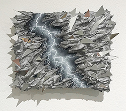 KELLY BERG - The Razor's Edge, landscape, painting, sculpture, lightening