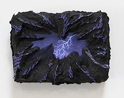 KELLY BERG - Violet Vasquez, landscape, painting, sculpture, lightning, volcano