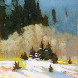 MARC BOHNE - Landscape, painting, snow