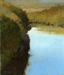 MARC BOHNE - Bend in the River, landscape, painting