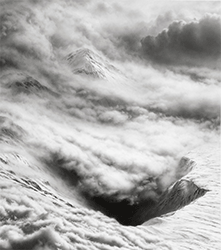 HILARY BRACE - charcoal drawing, landscape, mountain