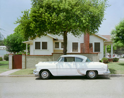 TIM BRADLEY - 1953 Chevy and House, photograph, car, California