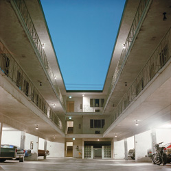 TIM BRADLEY - Sky Pool Apartment, photograph, building, California