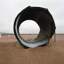 JEFF BROUWS - After Trinity, Trinity Site 8, Fat Man bomb casing, photograph