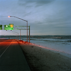 JEFF BROUWS - Approaching Nowhere, Exit 66 off 1-80, photograph