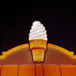 JEFF BROUWS - Inside the Live Reptile Tent, Ice Cream Cone, photograph