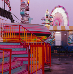 JEFF BROUWS - Inside the Live Reptile Tent, Magenta Midway, photograph