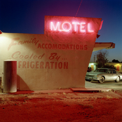 JEFF BROUWS - Approaching Nowhere, Motel Drive, photograph