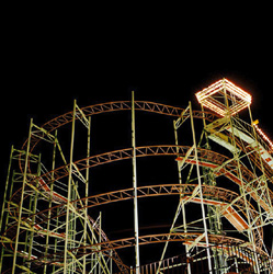 JEFF BROUWS - Inside the Live Reptile Tent, Wild Mouse, night, sunset, photograph