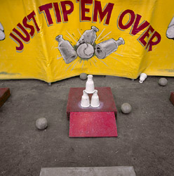 JEFF BROUWS - Inside the Live Reptile Tent, Tip Em Over, photograph