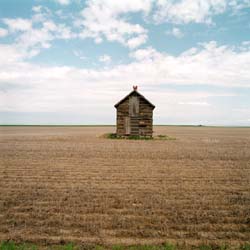 WENDY BURTON - Empty House, Montana, photograph, building, landscape