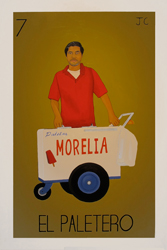 JAVIER CARRILLO - El Paletero, painting, loteria