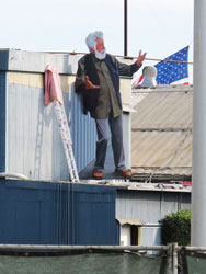 JOHN CERNEY - Ed Moses Adressing Us All, Santa Monica, California, painting, mural