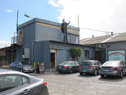 JOHN CERNEY - Ed Moses Adressing Us All, Santa Monica, California, painting, mural, Bergamot Station