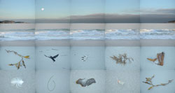 MATTHEW CHASE-DANIEL - Carmel, Beach at Dawn, photograph, collage, landscape, ocean