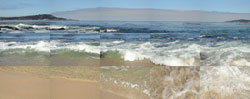 MATTHEW CHASE-DANIEL - Carmel River State Beach, California, photograph, collage, landscape, ocean