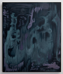 SYDNEY CROSKERY - Abstract, Dark, Cave, Oil Paint