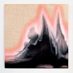 SYDNEY CROSKERY - Abstract, Mountains, Volcano, Oil Paint