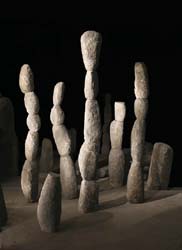 WOODS DAVY - Standing Stones, installation shot, 2008, sculpture