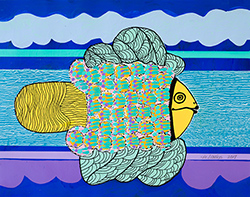 DORA DE LARIOS- The Fabulous Fish, drawing, painting, animal