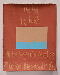 MICHAEL DEYERMOND - Destoryed My Life, book, text, painting, California, conceptual