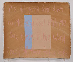 MICHAEL DEYERMOND - It's All Gonna Come Down, book, text, painting, California, conceptual