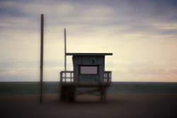 RICHARD EHRLICH - Malibu Lifeguard Station, photograph, California, beach