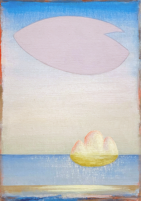 NED EVANS - Albino Island, painting, abstract, geometric
