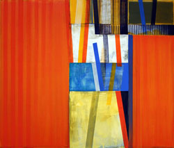 NED EVANS - Bicknell, painting, abstract, geometric