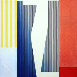 NED EVANS - Coosa, painting, abstract, geometric