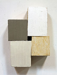 NED EVANS - Keyhole #3, sculpture, painting, abstract, geometric