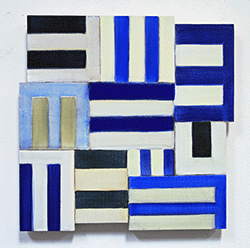 NED EVANS - Roman Stripes, painting, abstract, geometric