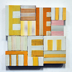 NED EVANS - Roman Stripes, painting, abstract, geometric