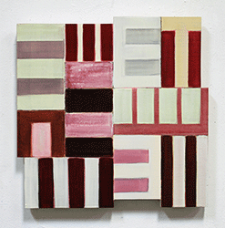 NED EVANS - Roman Stripes, painting, abstract, geometric