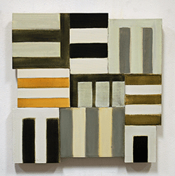 NED EVANS - Roman Stripes, painting, abstract, geometric