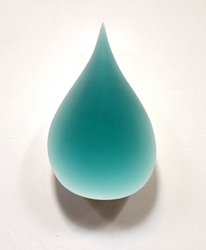 NED EVANS - Tear #8, resin, sculpture, abstract