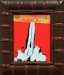 NED EVANS AND DAVID LLOYD - W-24, volcano, collage, painting